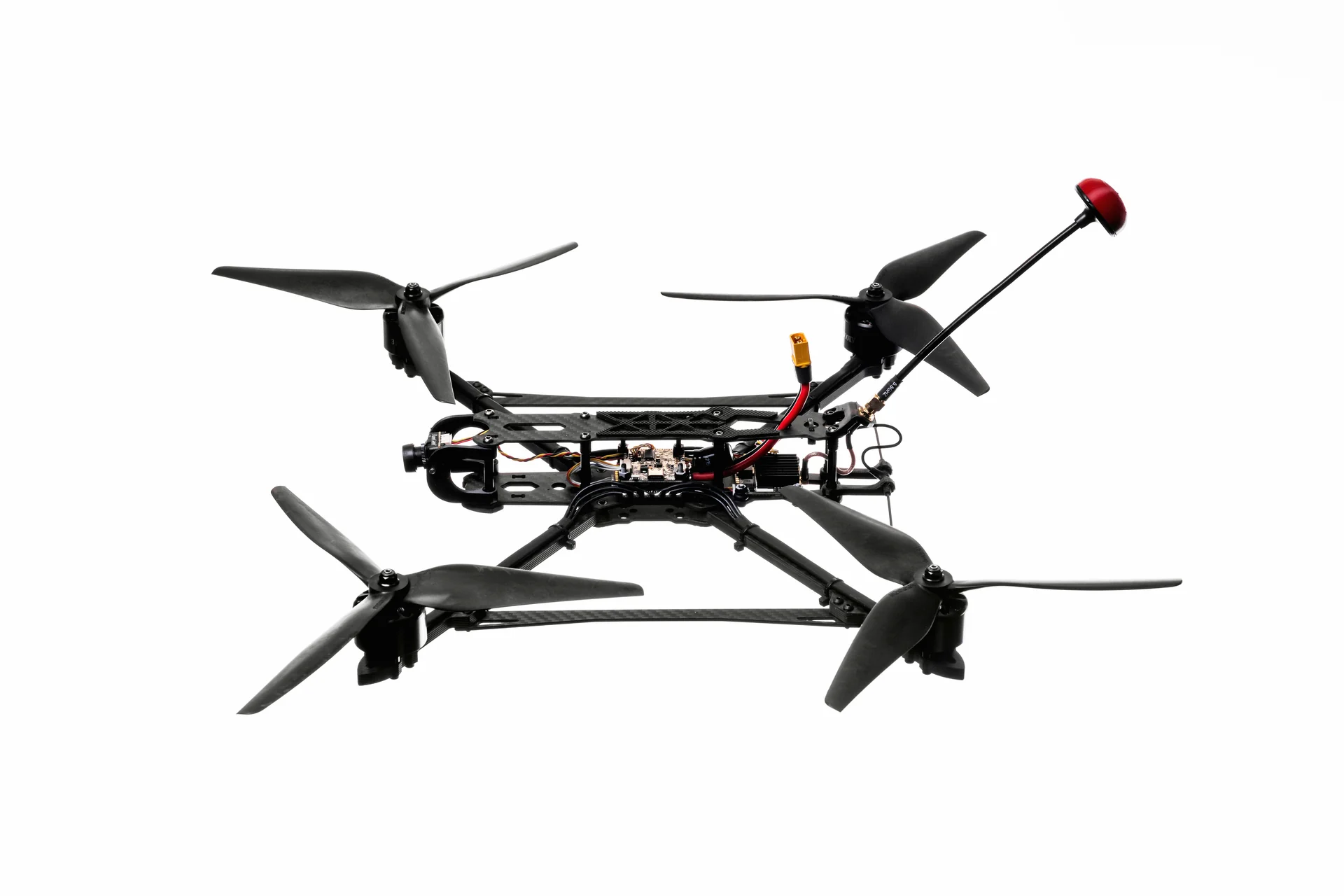 FPV U10 multirotor from a low front angle