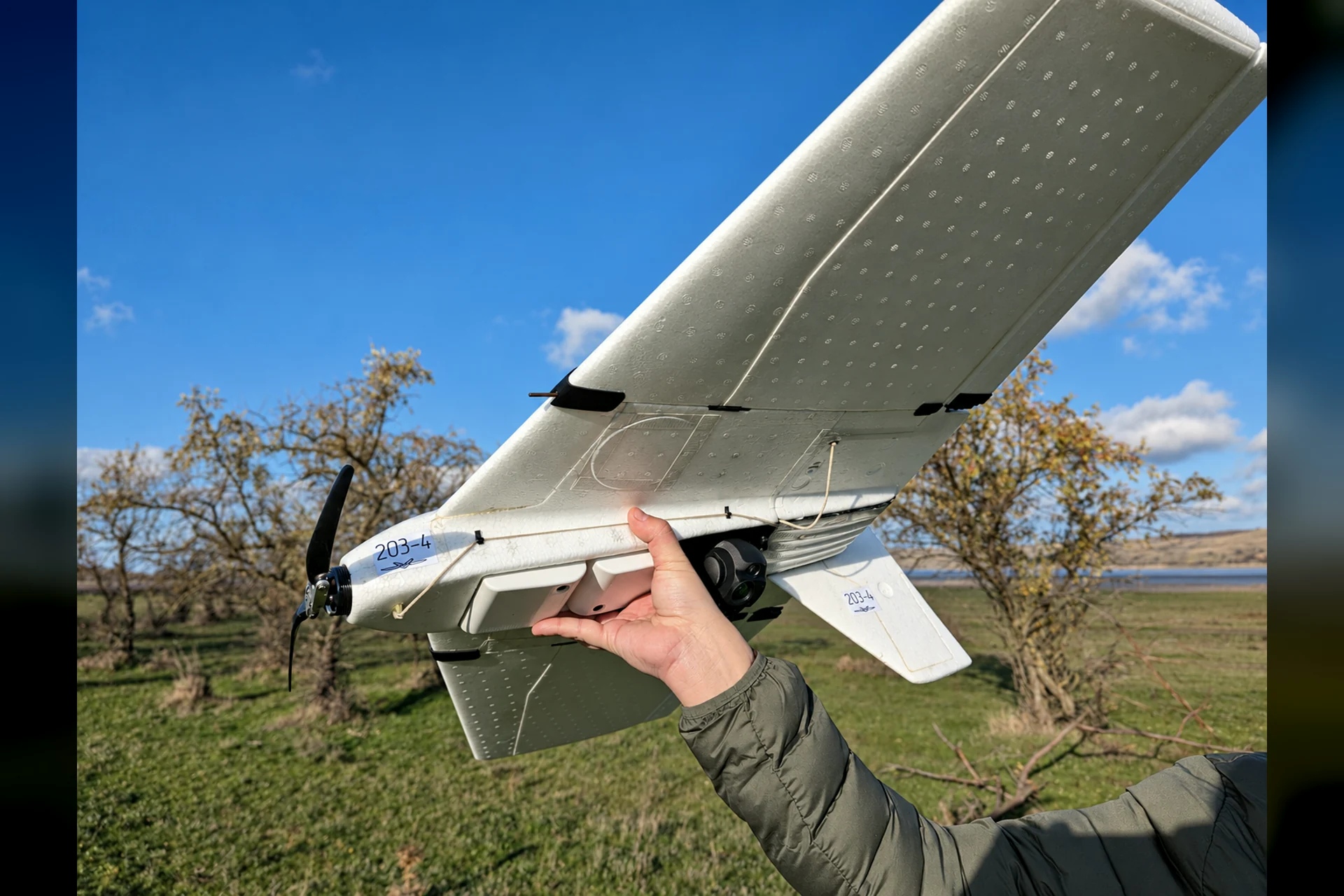 SHADOWLEAF aircraft held outdoors before deployment